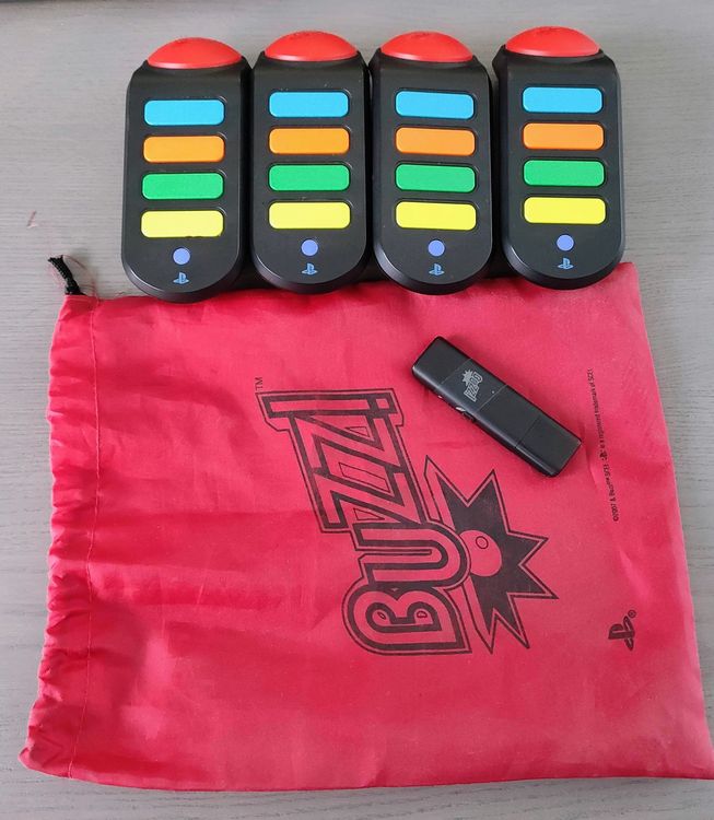 Wireless BUZZ! Buzzers für Playstation 2 + 3 Controller Kaufen auf