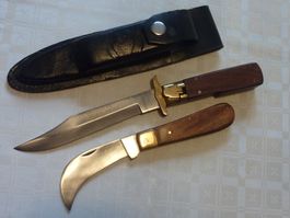 Verlängerungsmesser u. Haken Jagd Messer LEOPARD Sackmesser