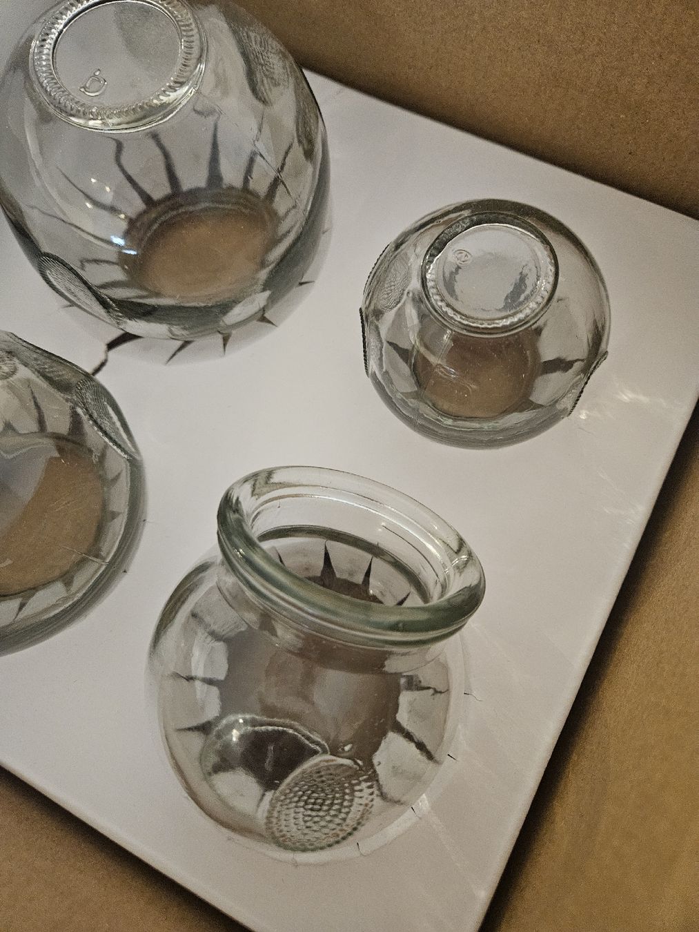Dispositivi per massaggi: Schröpfglas Set mit Griffvertiefung 4 -teilig – Nuovo (secondo la descrizione) da Saland venduto da Rose0109 1