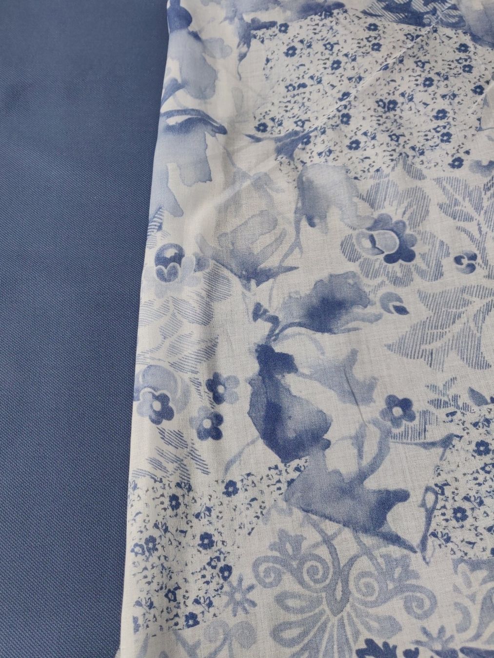 Tessuti: Ital. Batist Baumwolle 1.5x1.40m Patchwork blu – Nuovo (secondo la descrizione) da Lufingen venduto da Voyager7 6