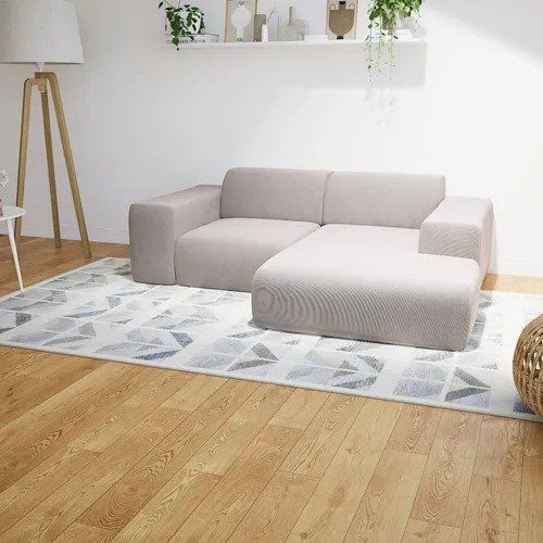 MYCS Divani: Ecksofa Trüffelbeige Feiner Cord - Pyllow - 218x 68 cm – Usato da Zürich venduto da shi_29fp 2