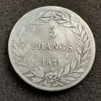 5 Francs Silber Frankreich 1831 I - selten
