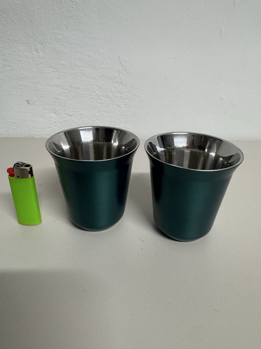 Nespresso Tassen: Nespresso isolierte PIXIE Lungotasse (ca. 160 ml) Metall – Neu (gemäss Beschreibung) aus Zürich von Nobs1 1