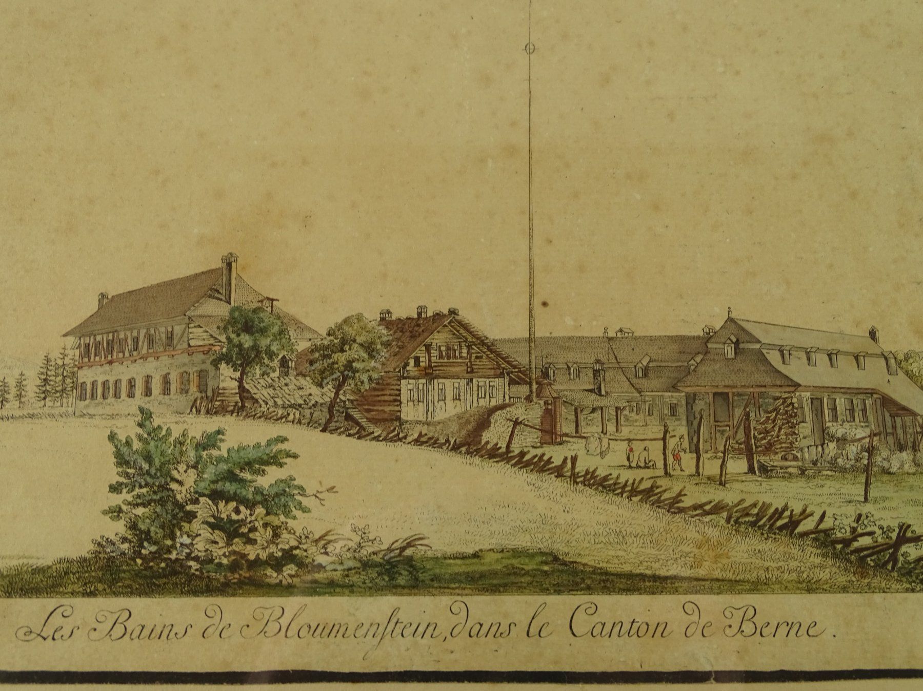 Stiche: BLUMENSTEIN, UMRISSRADIERUNG UM 1790 – Gebraucht aus Grüningen von Kartensammler 2