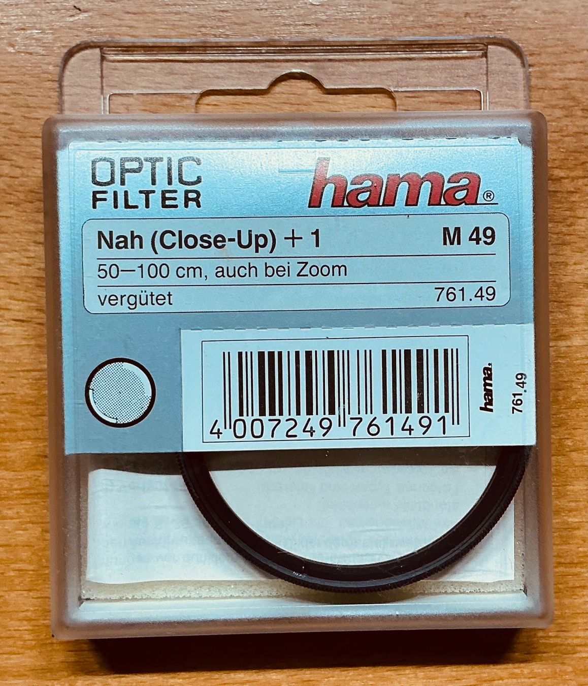 Hama Filtri: Hama Optic Filter Nah 50-100cm M49 ungeöffnet Origin. 761.49 – Nuovo (secondo la descrizione) da Hergiswil NW venduto da orcalina14