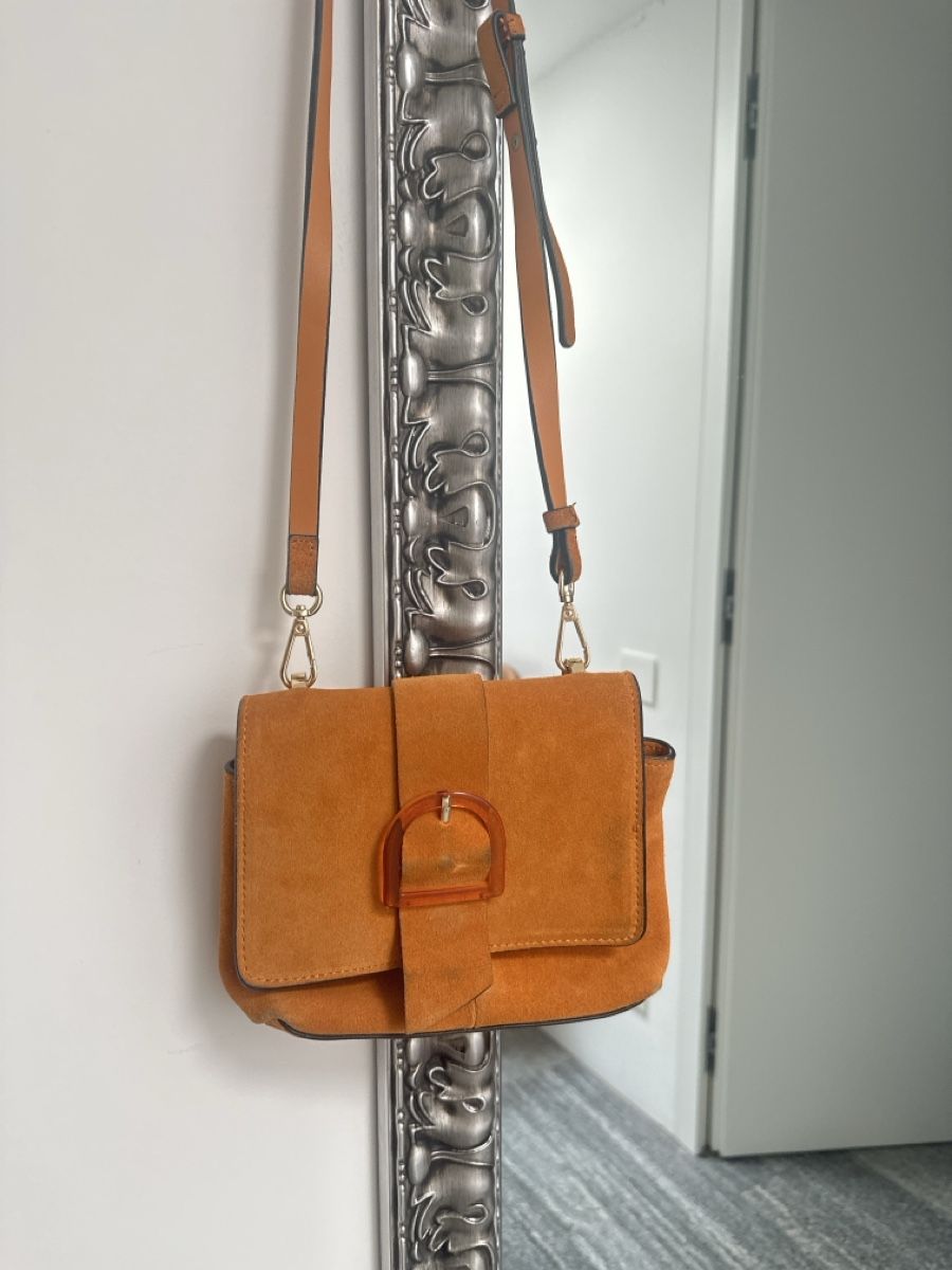 Zara Borse da donna: Zara Basic Shoulder Bag Orange  – Usato da Sementina venduto da NinaDel 1
