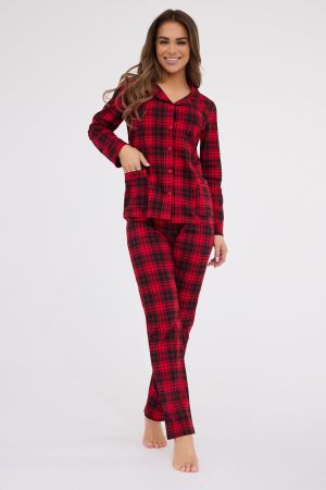 Damenpyjama – klassische Eleganz und Baumwollkomfort