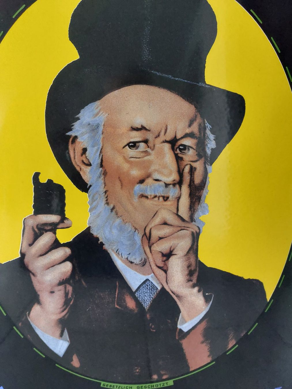 Marlboro Insegne: Emailschild Grimm & Triepel Kautabak Tabak plaque émaillée – Usato da Schenkon venduto da TG10 8