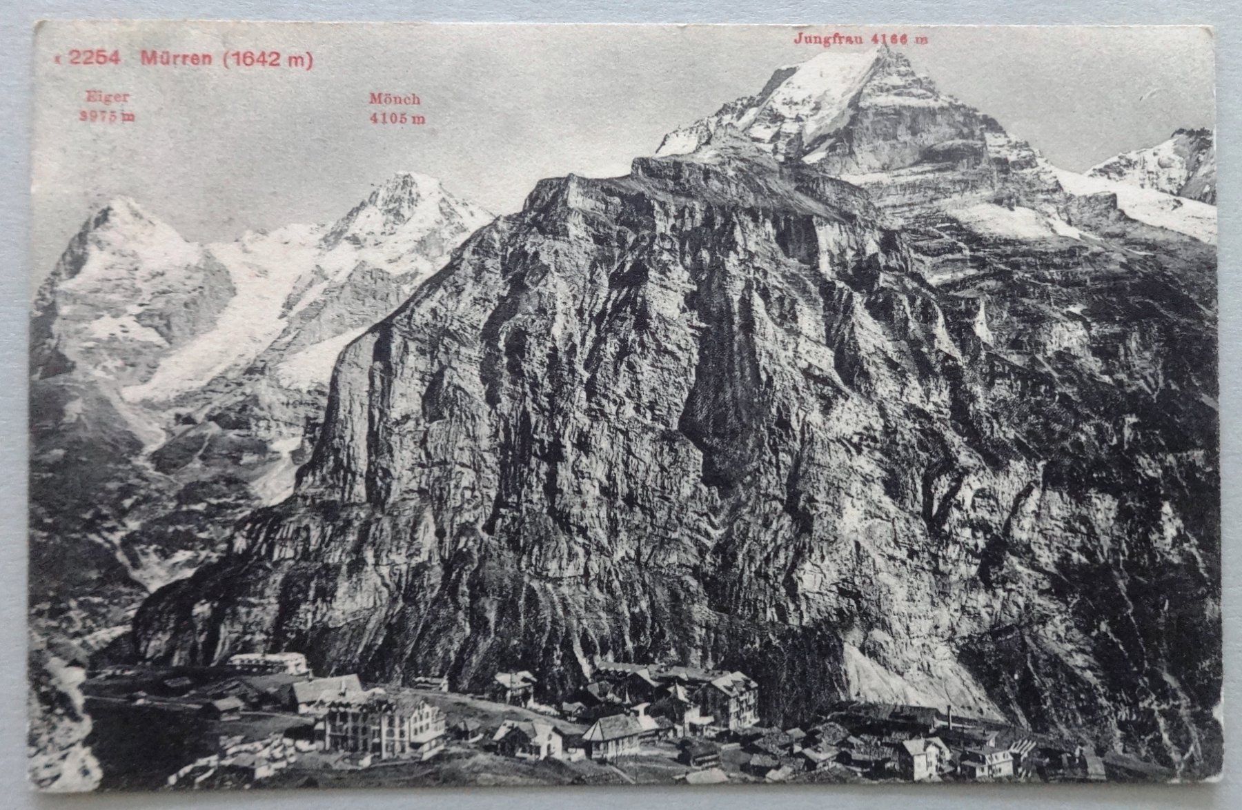 Ansichtskarten: Mürren (1642 m) – Defekt aus Fétigny von Billy2miny