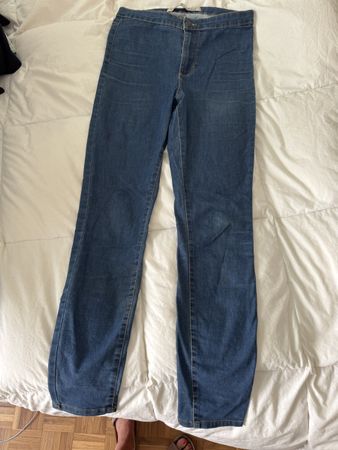 Jean Denim Co. bleu coupe moulante taille 40 bon état