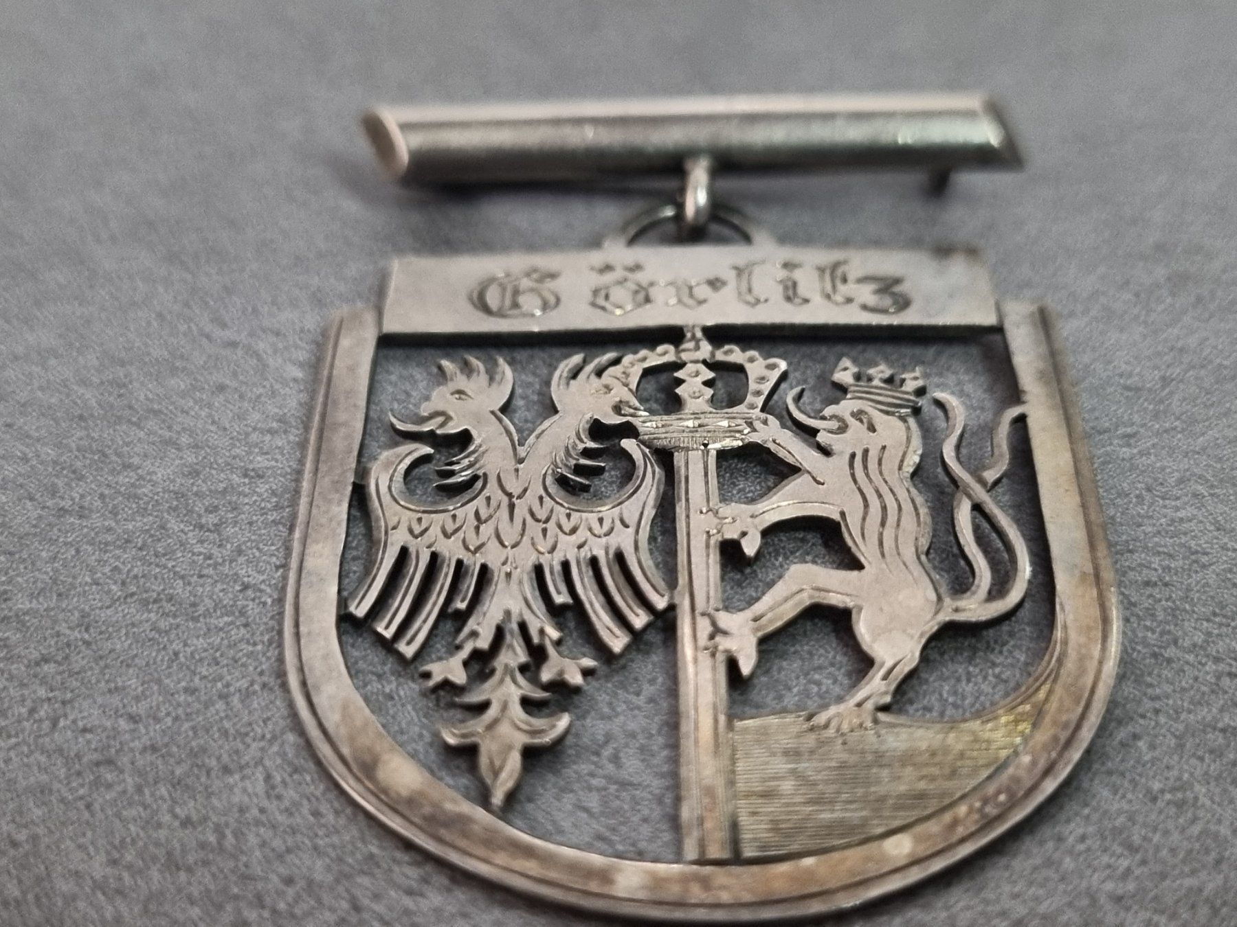 Placchette & Badge: Antike "Görlitz" Brosche/Anstecknadel, Silber 900er – Usato da Lenzburg venduto da freedomky 1