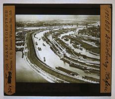 Glasdia Dt. Reich / Duisburg: Hafen, um 1920