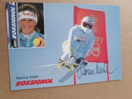 Marina Kiehl - Handsigniert  - 80/90er Jahre - Olympia Gold
