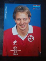 Dominique Herr - handsignierte Autogrammkarte - 🇨🇭⚽
