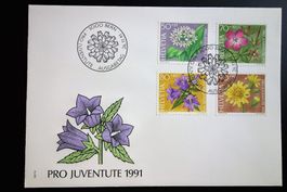 1991 FDC Waldblumen