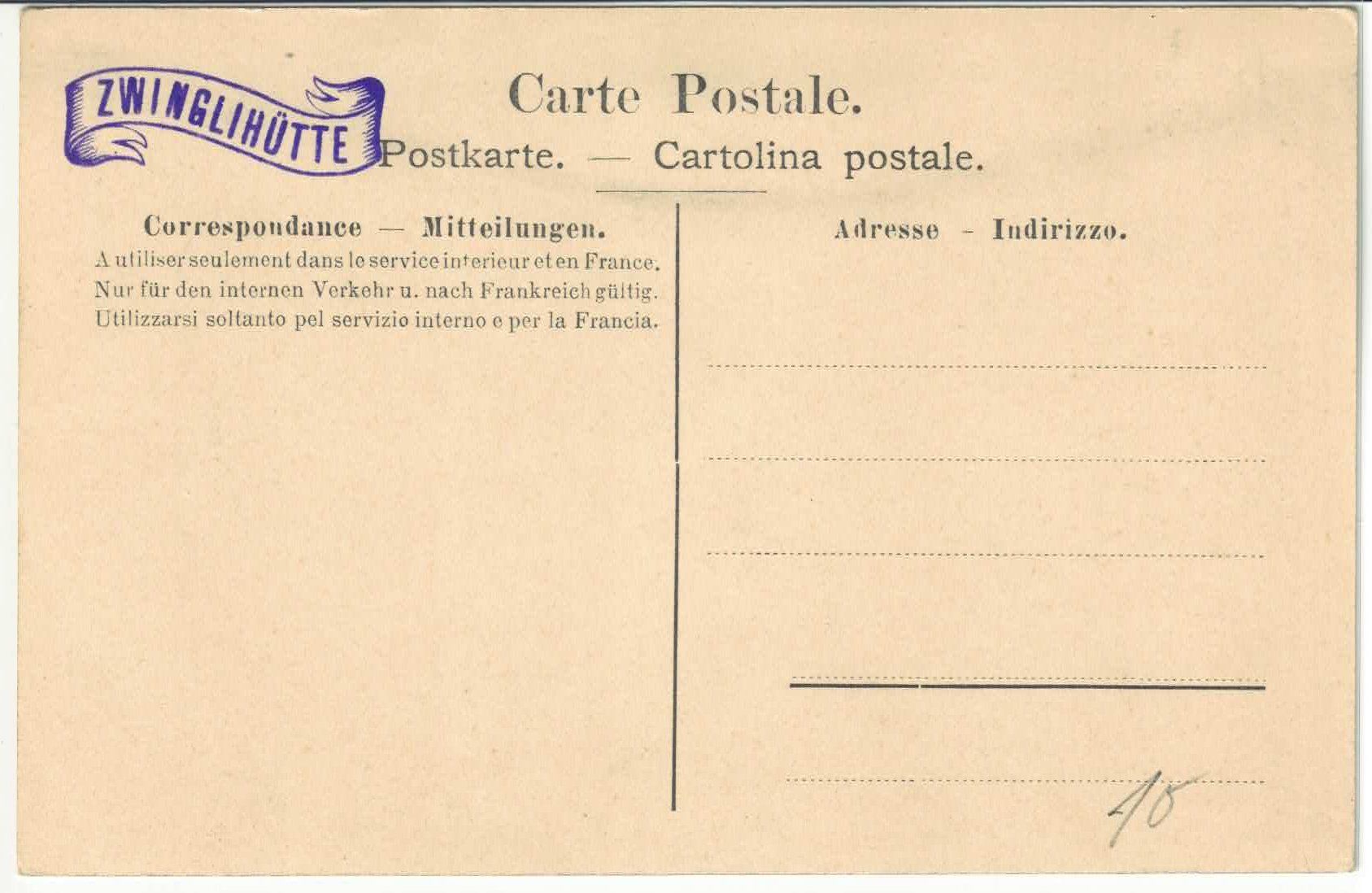 Cartoline postali: Gruss aus Wildhaus - Zwinglihaus – Usato da Ettingen venduto da Kartenplanet 1