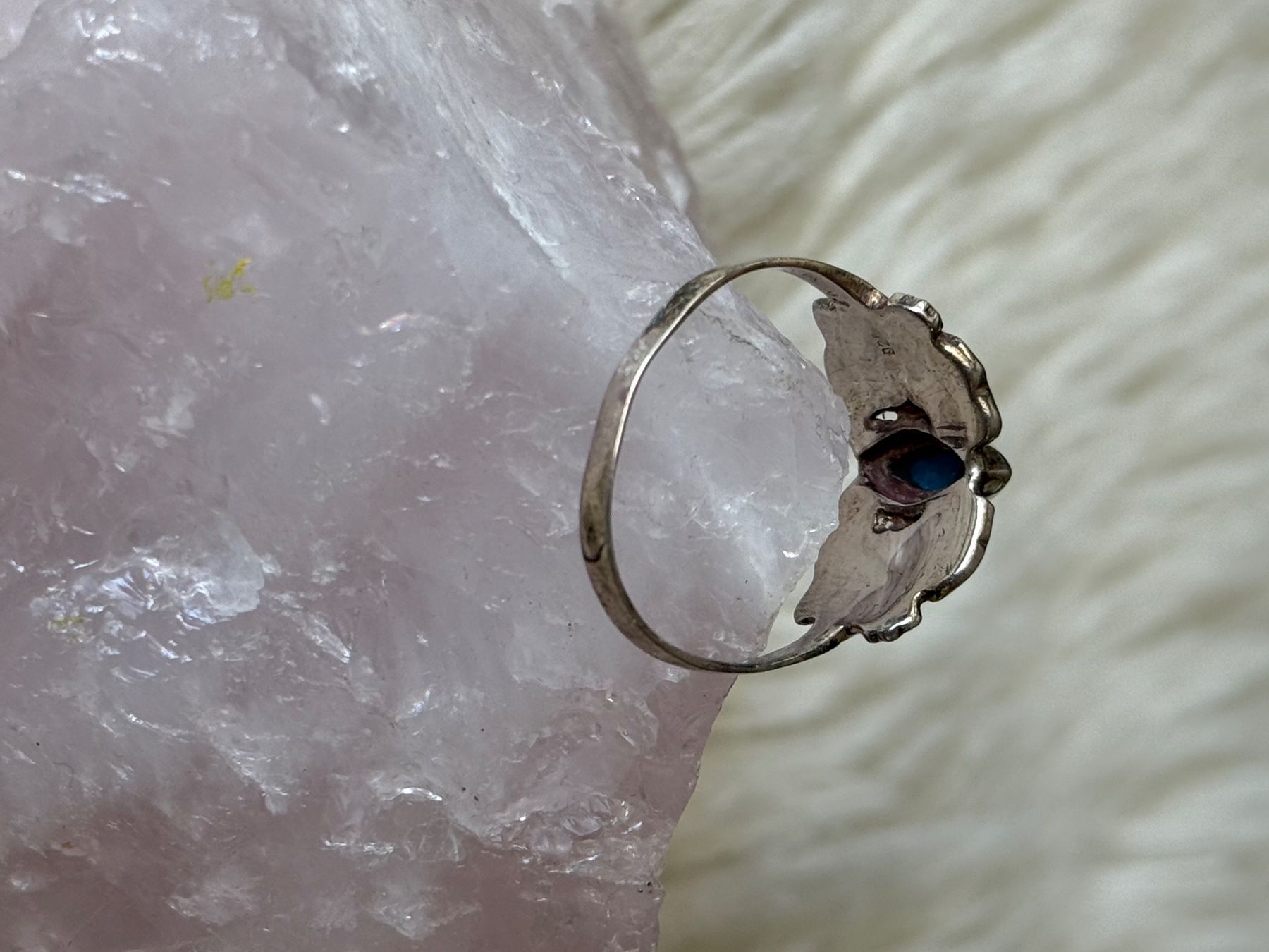 Anelli: Ring Silber 925 mit türkisfarbenem Stein – Usato da Istighofen venduto da Ringparadies 1