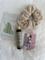 Beautyset mit Matcha, Scrunchie,Armband & Hair Conditioner