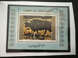 Umm Al Qiwain Miniblock Büffel  gest.  (A960)