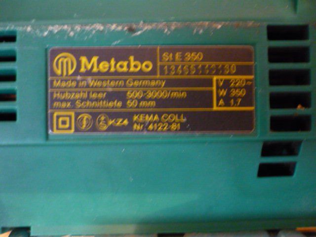 Metabo Seghe: Stichsäge Metabo – Usato da Amriswil venduto da Dodama 3