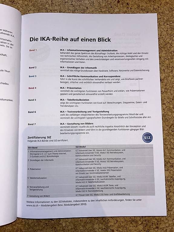 Bücher: IKA Band 1-6, 7. Auflage 2019 – Gebraucht aus Ramsen von johanna.kl1 1