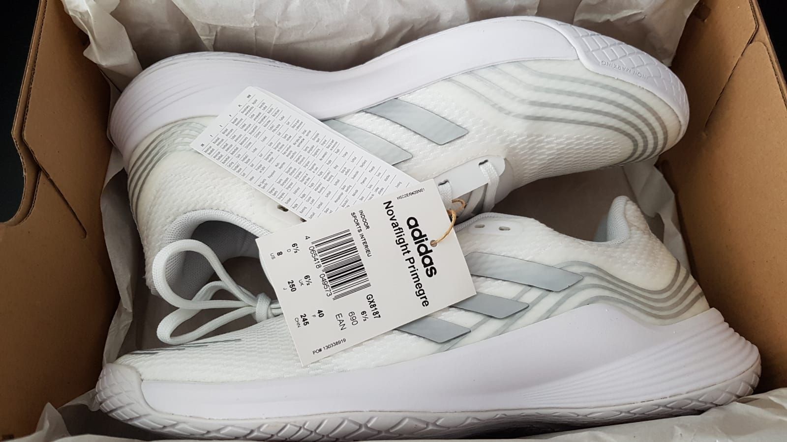 Adidas Scarpe da uomo: Hallenschuh Adidas Novaflight Primegreen Gr.40 – Nuovo e nell'imballaggio originale da Zürich venduto da ata_c8nh 4