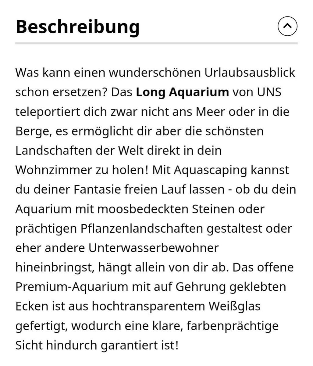 Acquari: UNS Long Aquarium mit LED Beleuchtung. – Usato da Obermumpf venduto da chr_675z 7