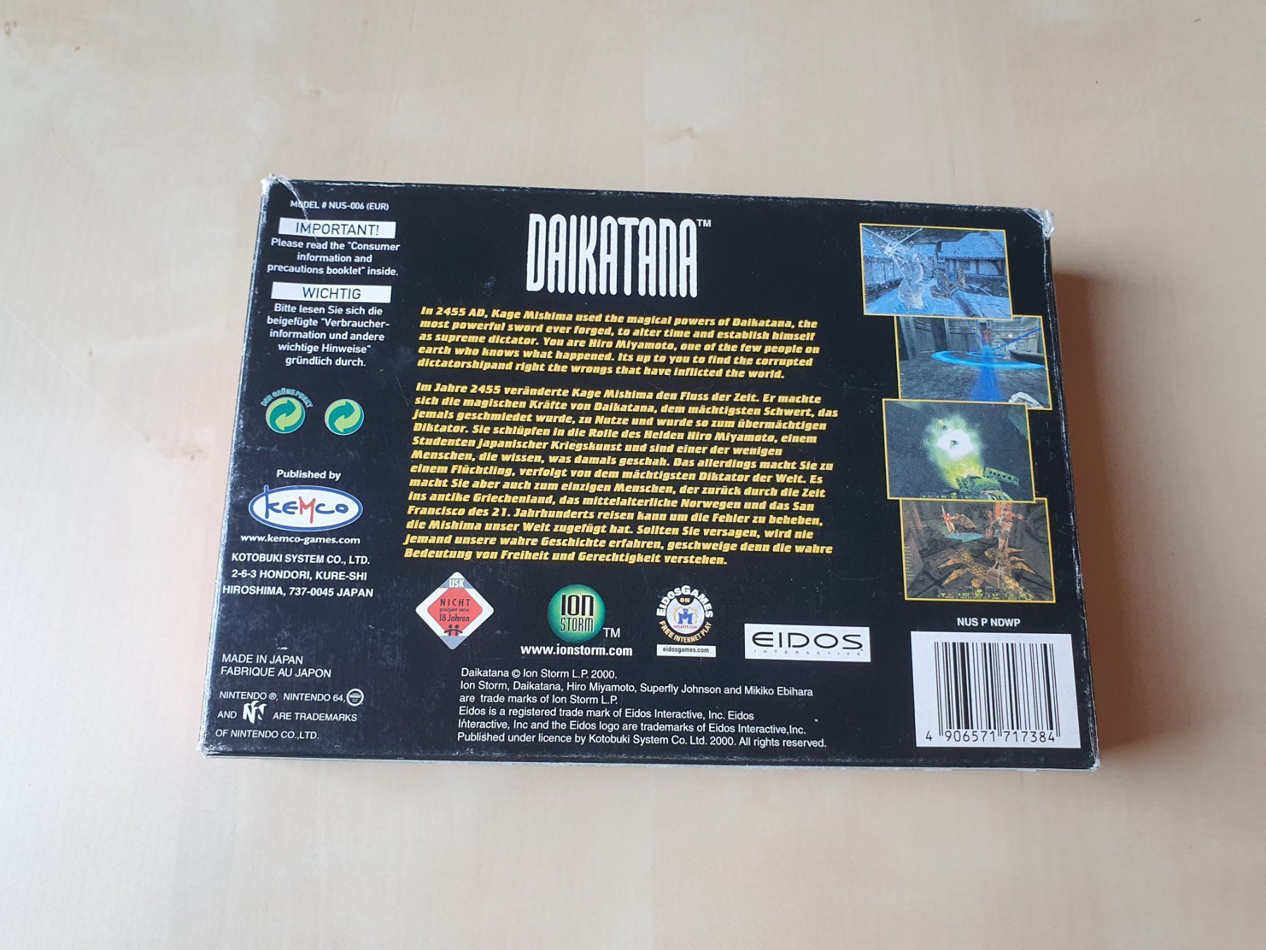 Nintendo Spiele: Daikatana – Gebraucht aus Stansstad von collectorsshop 1