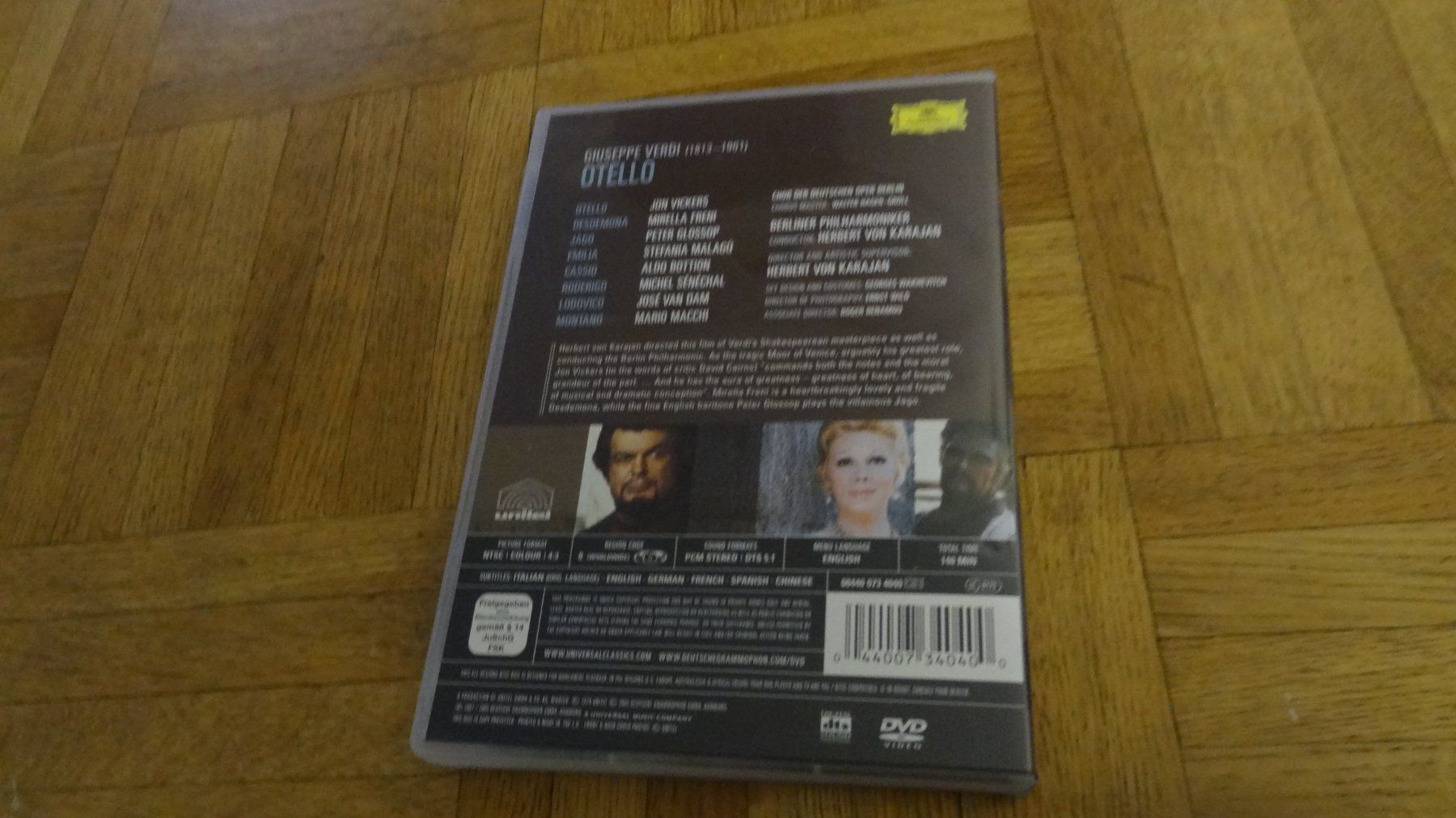 Tutti i DVDs: Verdi - Otello - Karajan DVD – Usato da Olten venduto da Disc-Ausverkauf 2