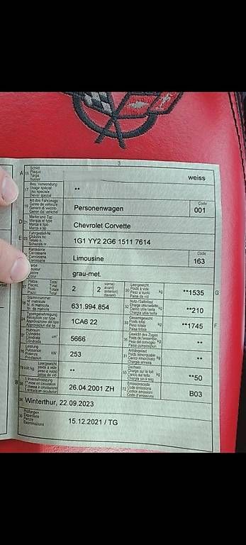 Automobili: Chevrolet Corvette C5 2001 MFK 03.06.2026 – Usato da Illnau venduto da DariovA 3