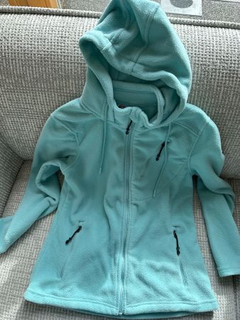 🟢 Veste polaire turquoise S 36/38 Fleecejacke NEU Top Craft