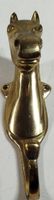 Vintage Messing Pferde Kopf Haken -(em11)