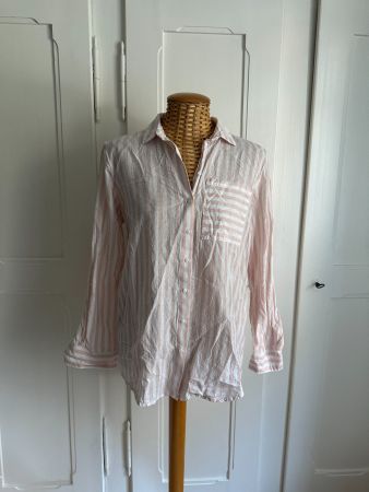 ONLY - Bluse rosa-weiss gestreift 36