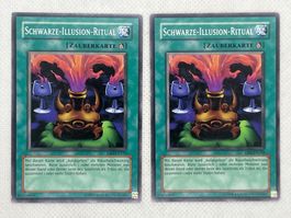 Schwarze-Illusion-Ritual Zauberkarte Yu-Gi-Oh! 2x Karte DB2