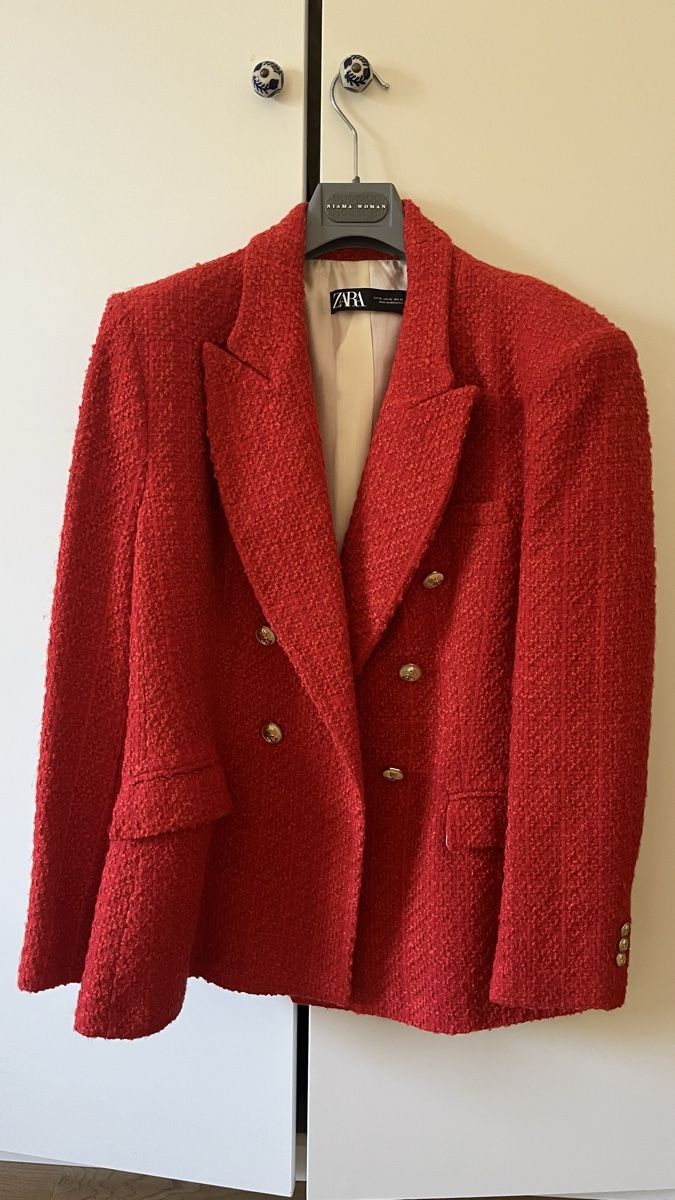 Zara Giacche: Blazer Zara rosso taglia XL  – Nuovo (secondo la descrizione) da Lugano venduto da yul_fhg2