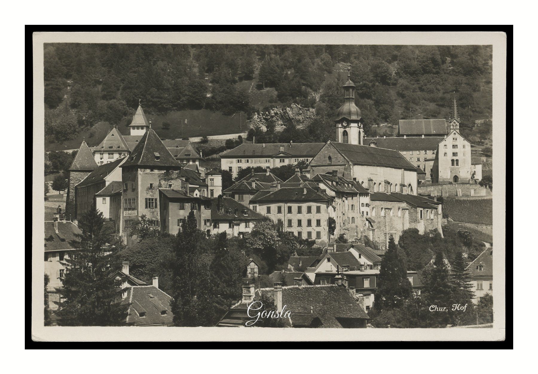 Ansichtskarten: CHUR - 1930 "Hof" – Gebraucht aus Onex von gonsla01