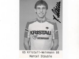 Autogrammkarte von Ex-Radrennfahrer Marcel Stäuble CH