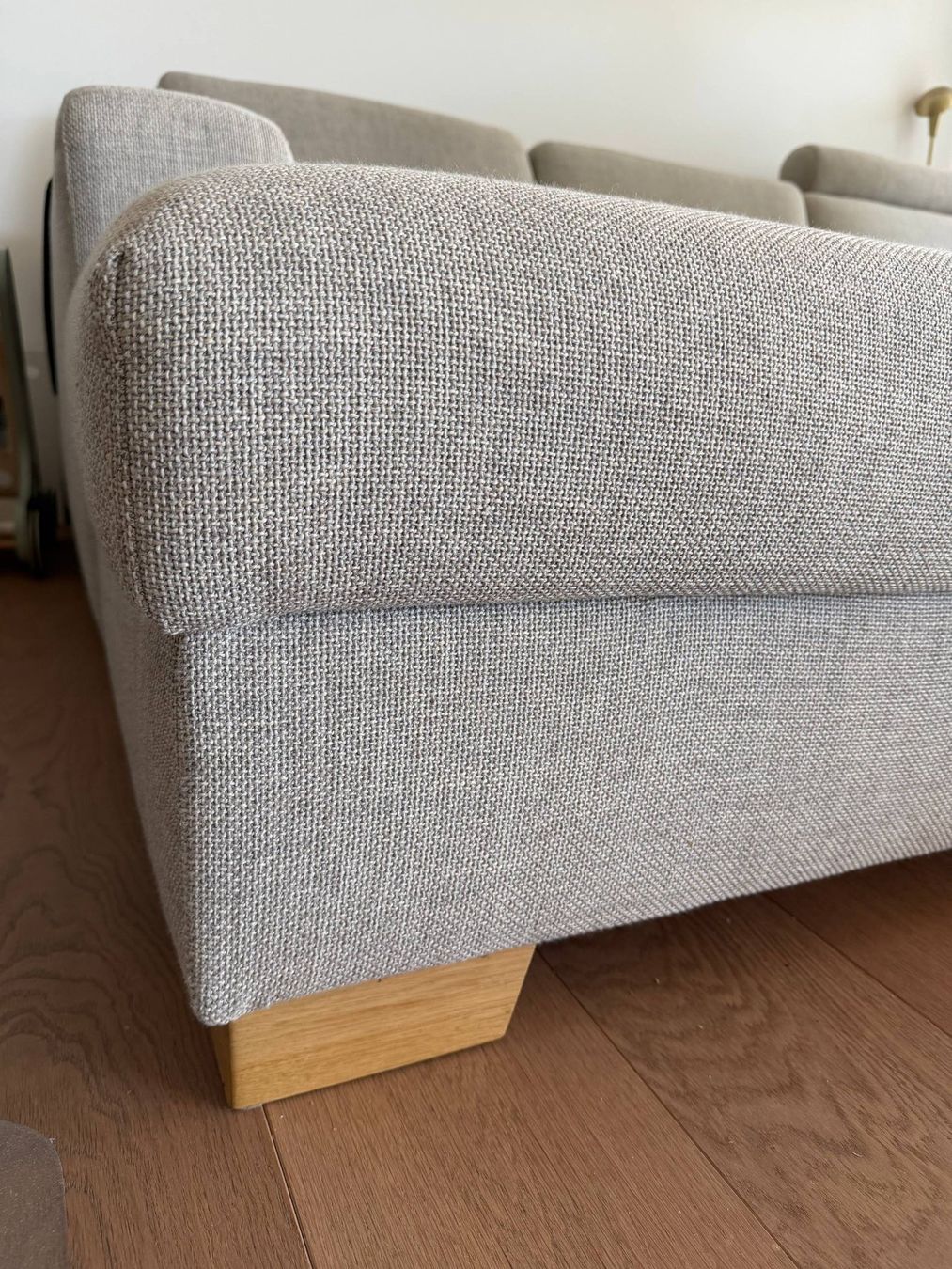 Ikea Divani: Ecksofa Sörvallen mit Récamiere links, hellgrau – Usato da Zug venduto da Coca99 2