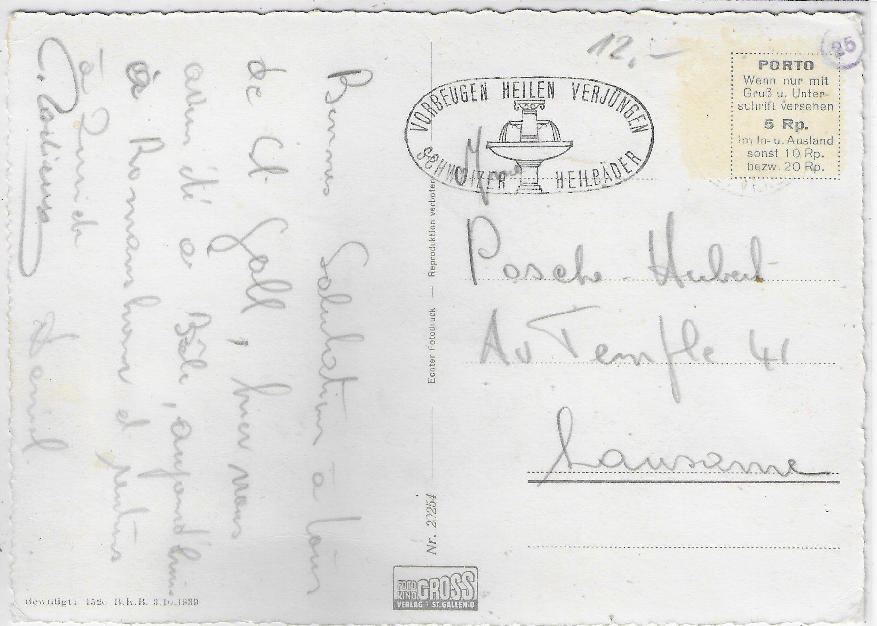 Cartoline postali: St. Gallen mit Bodensee – Usato da Ettingen venduto da Kartenplanet 1