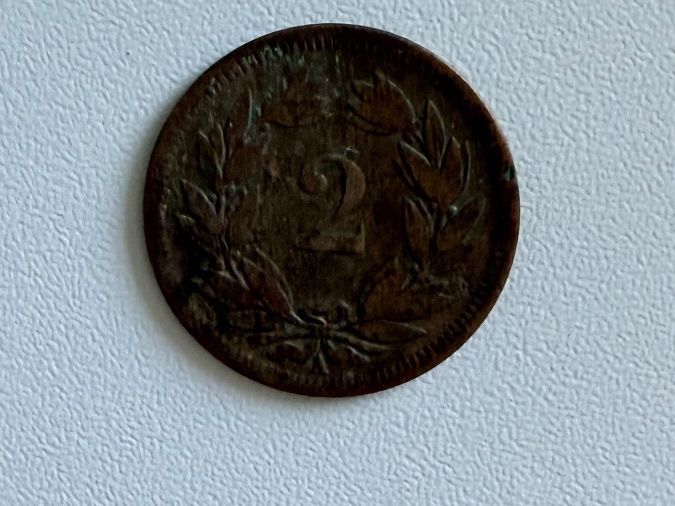 Toutes les monnaies: 2 Rappen 1850 – D'occasion à Münsingen par Olsek01 1