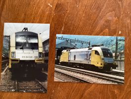 2 photos Lok ES 64 U2 Siemens / Erstfeld