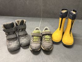 Schuhpaket: Stiefel Froddo / Meidl / Regenstiefel gelb Gr 28
