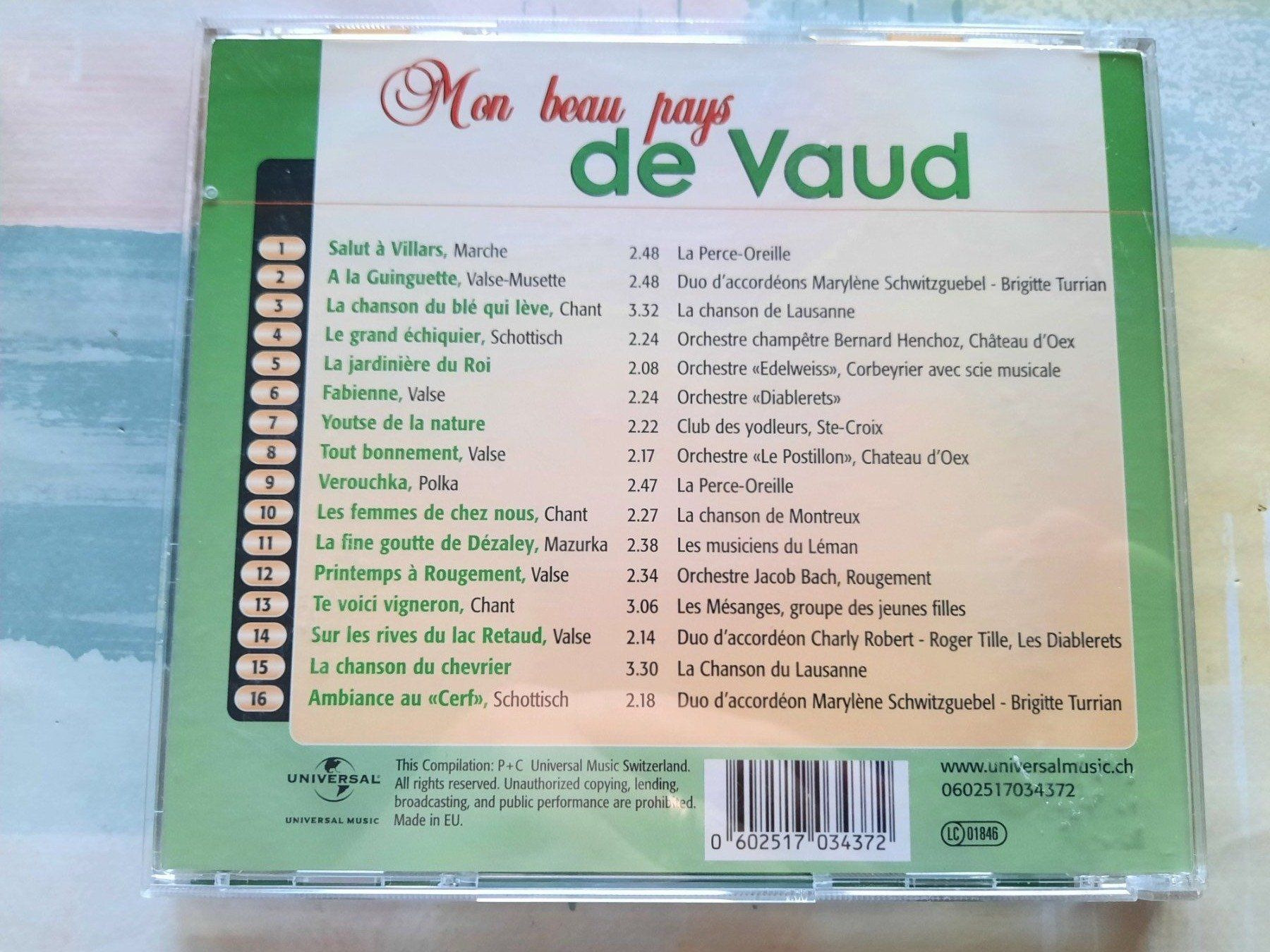 CDs: Cd Mon beau pays de Vaud – Gebraucht aus Pully von bro_n52j 1