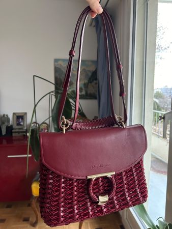 Salvatore Ferragamo margot wicker bag NP 2600