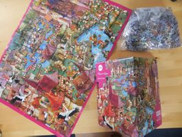 HEYE Puzzle 1000 Bunnytown Francois Ruyer