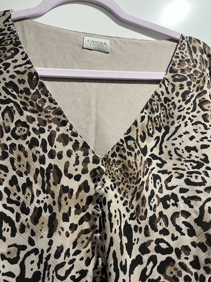 Vestiti: Vintage Canda Kleid, Leopardenmuster, Gr. 44 – Usato da Zürich venduto da Closetbesties 4