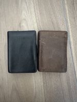 2x RFID Slim Wallet / Kartenetui – Schwarz & Braun