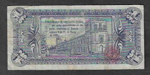 Banconote: Mexico  1  Peso  1915  Gebraucht – Usato da Gordola venduto da coinsandnotes 1