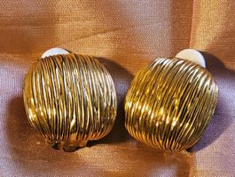 Originale NINA RICCI  Paris signierte Ohrclips, 60er