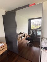 Wardrobe with sliding doors and shelves good condition